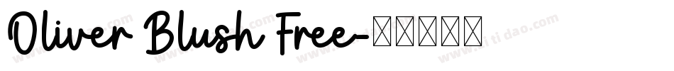 Oliver Blush Free字体转换